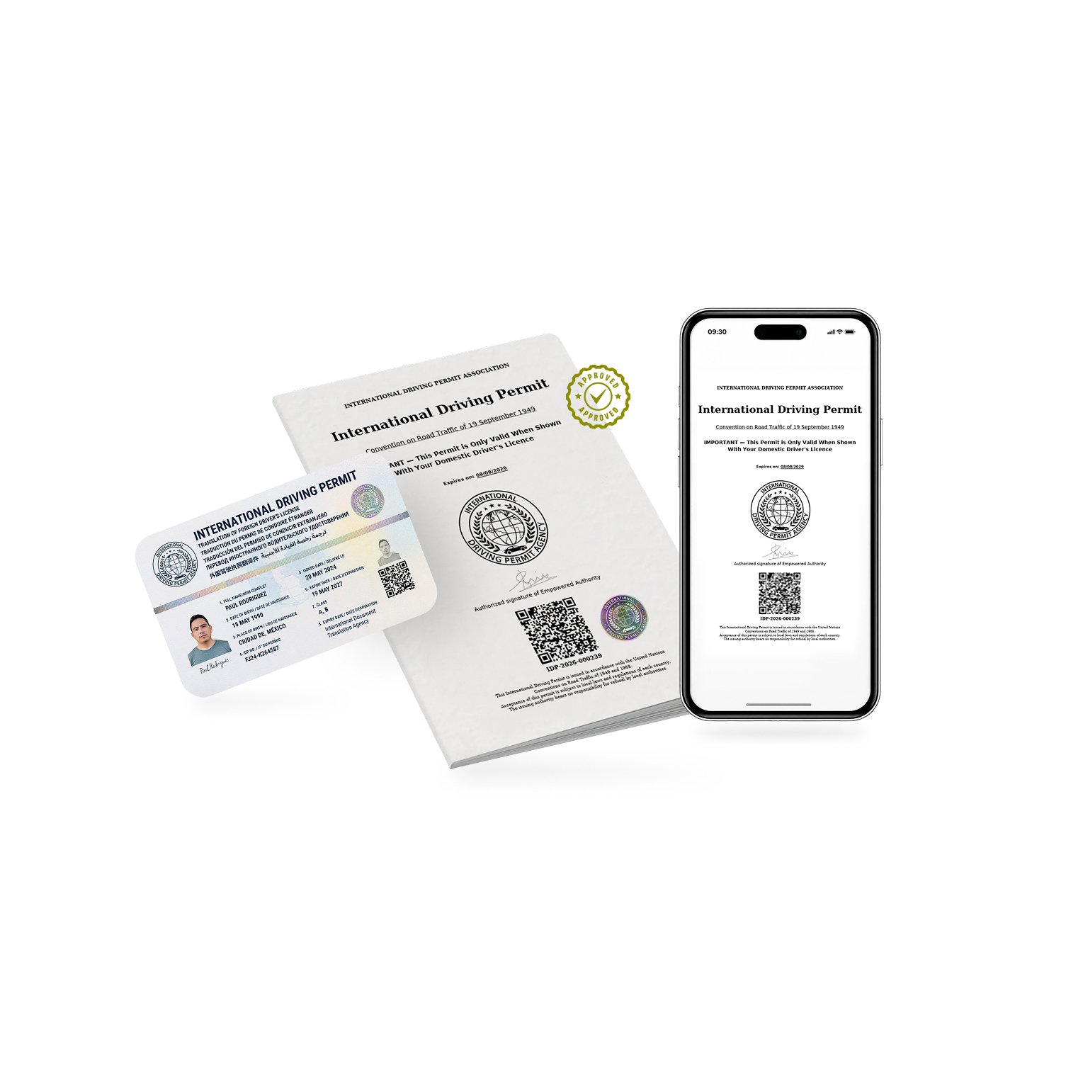 Printed IDP booklet, details page